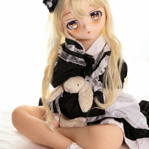 Ikumi Szőke Anime szexbaba PVC fejjel NakeDoll