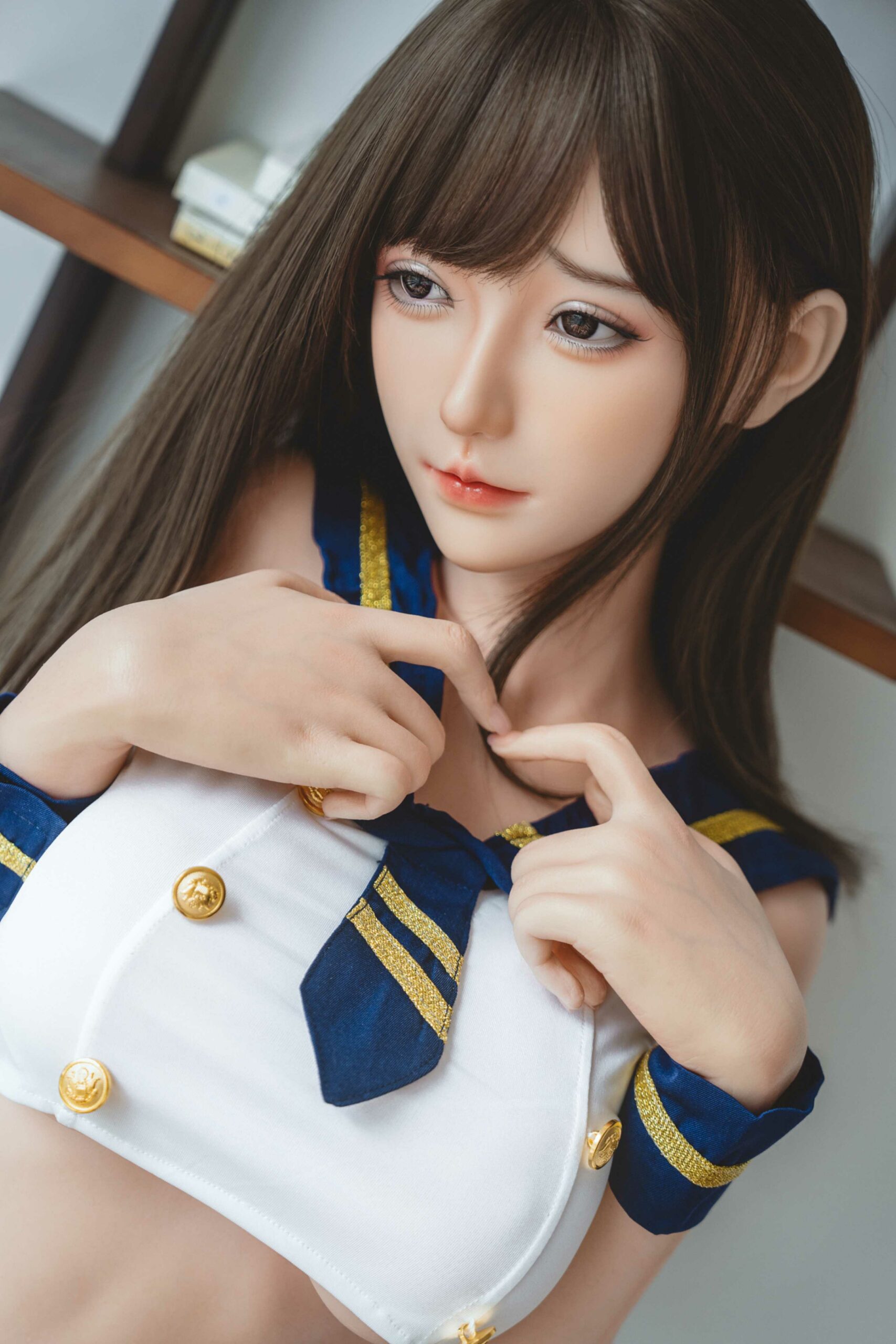 Lara Thomson Life Size Shy Japanese Sex Doll With Silicone Head