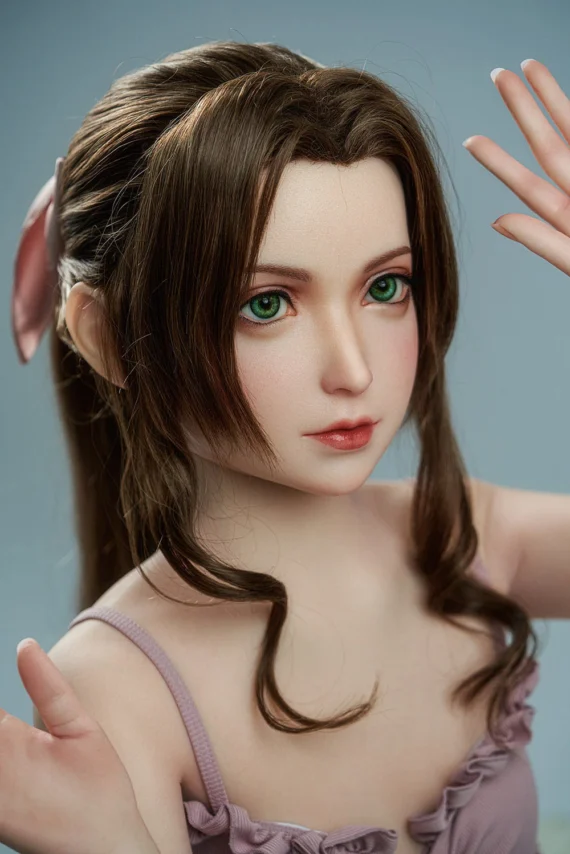 11-Aerith-Flat-Chest-Anime-Sex-Doll-with-Silicone-Head