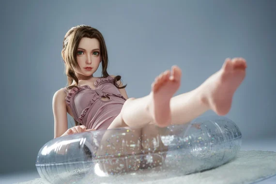 9-Aerith-Flat-Chest-Anime-Sex-Doll-with-Silicone-Head